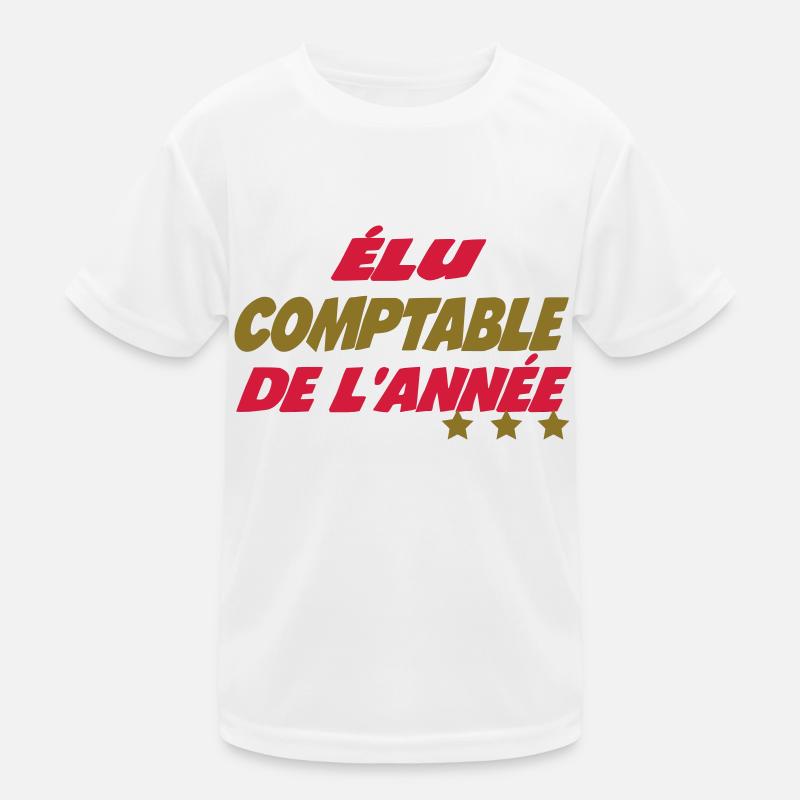 Elu comptable de l'année Kinder Funktions-T-Shirt