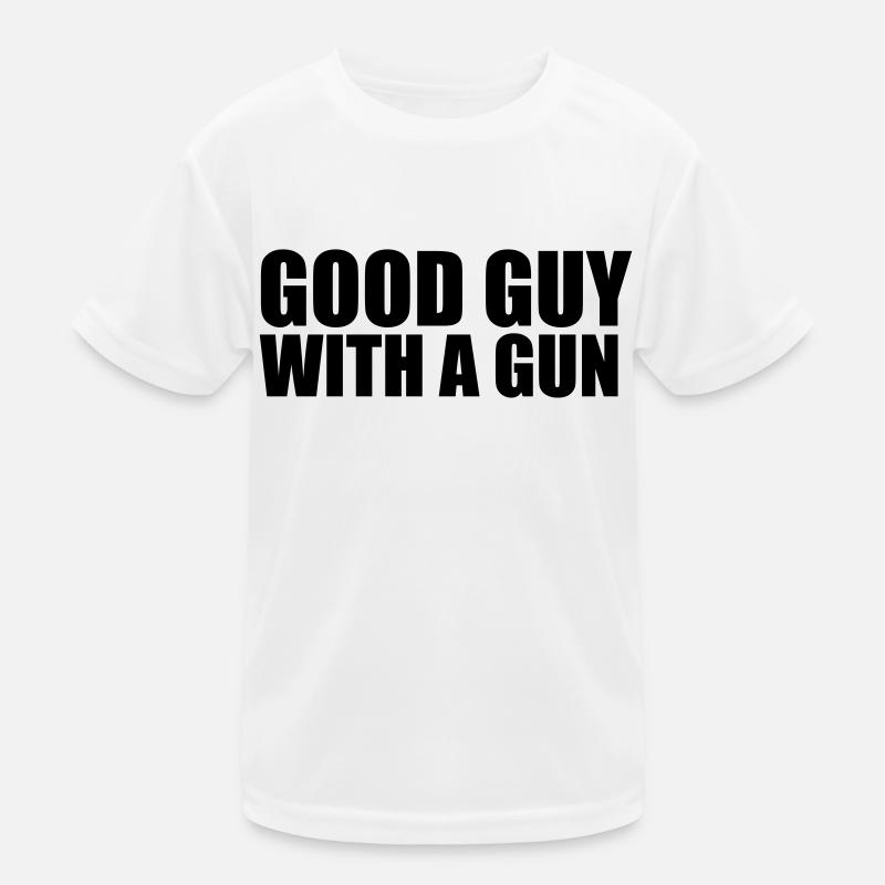 Good guy with A gun Kinder Funktions-T-Shirt