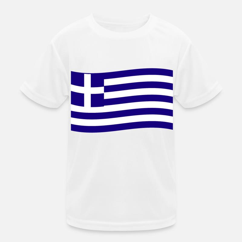 Grèce Drapeau grec Hellas Hellène T-shirt sport Enfant
