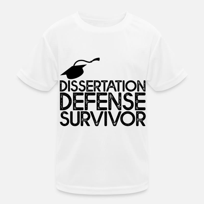 Dissertation Defense Survivor 3 Kids Functional T-Shirt