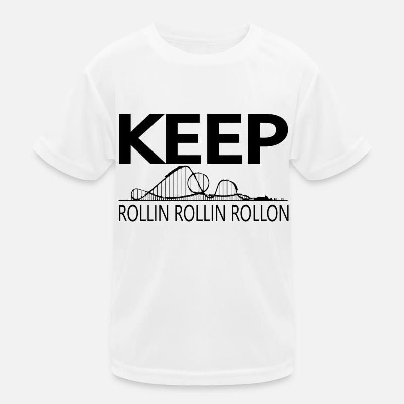 Rollercoaster Achterbahn Freizeitpark Kinder Funktions-T-Shirt