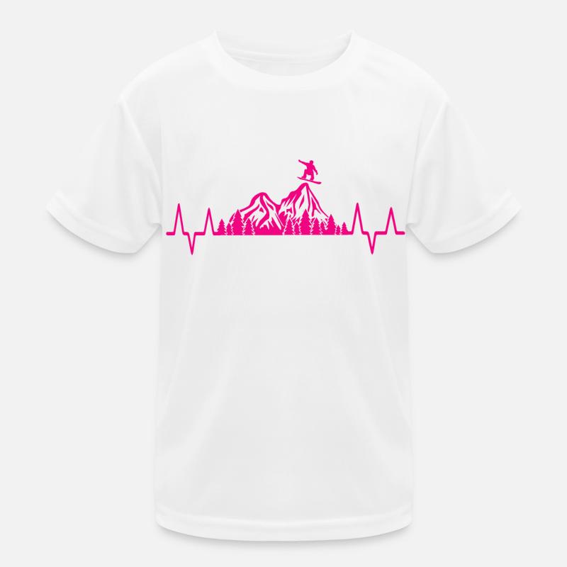 Snowboard Snowboarder Kinder Funktions-T-Shirt