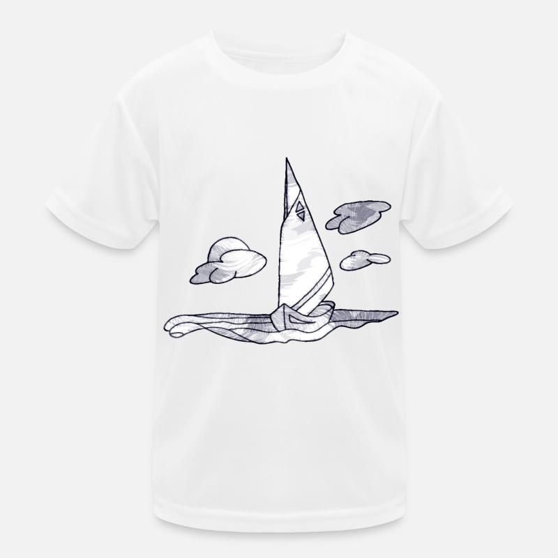 Segelboot Kinder Funktions-T-Shirt