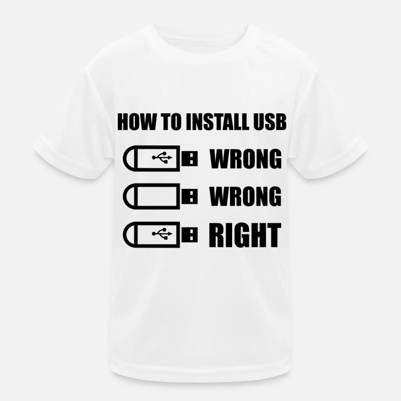 Comment installer USB T-shirt sport Enfant
