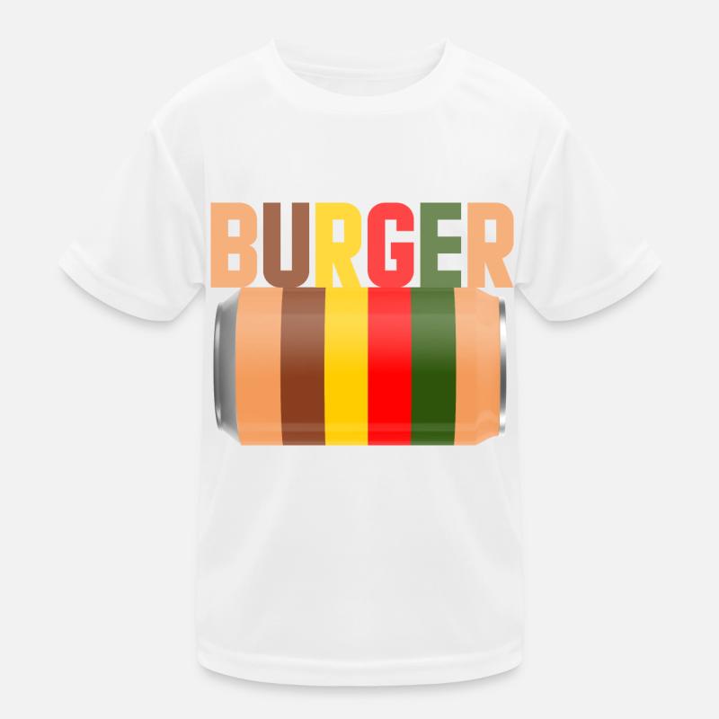 burger fast food Kids Functional T-Shirt