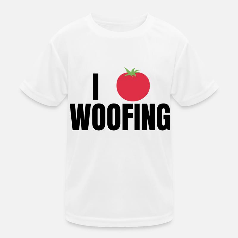 Ich liebe Woofing Kinder Funktions-T-Shirt