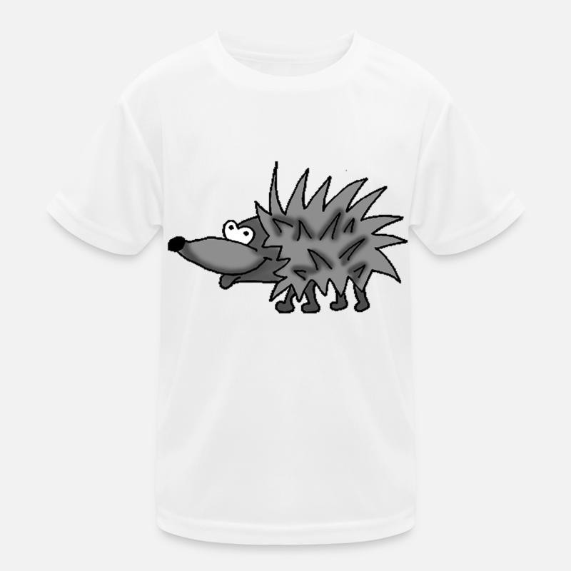 Igel 2 - Kinder Funktions-T-Shirt - Weiß