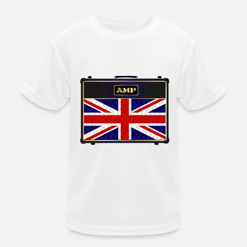 Union Jack Guitar Amplifier Kids Functional T-Shirt