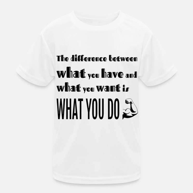 What you do makes the difference Kids Functional T-Shirt