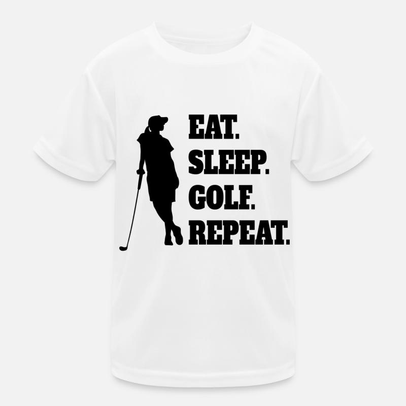 Golf Golfer Saying Golf Ball Golf Clubs Kids Functional T-Shirt