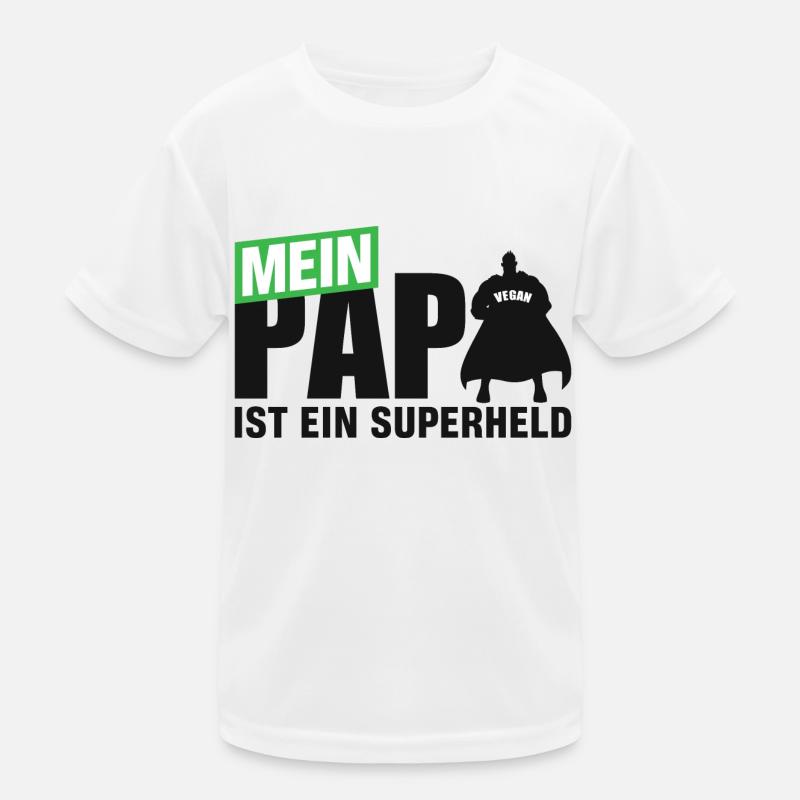 Mein Papa ist ein Superheld Kinder Funktions-T-Shirt