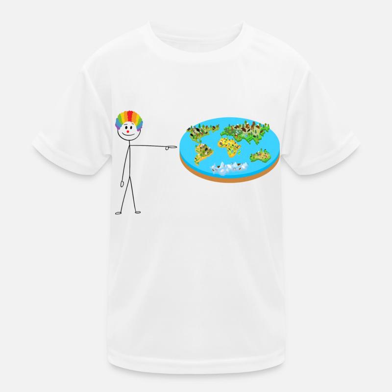Flat Earth Kids Functional T-Shirt