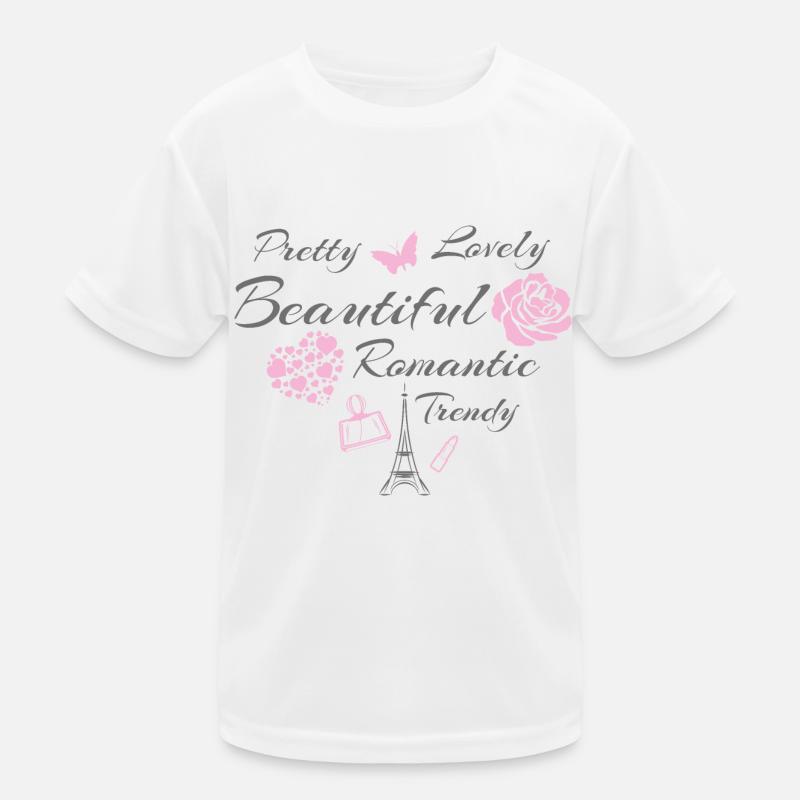 Schönes romantisches Design Kinder Funktions-T-Shirt
