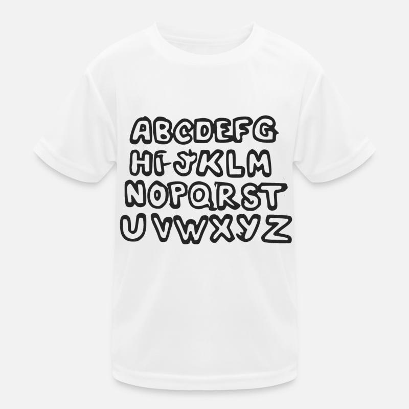 Das Alphabet Kinder Funktions-T-Shirt
