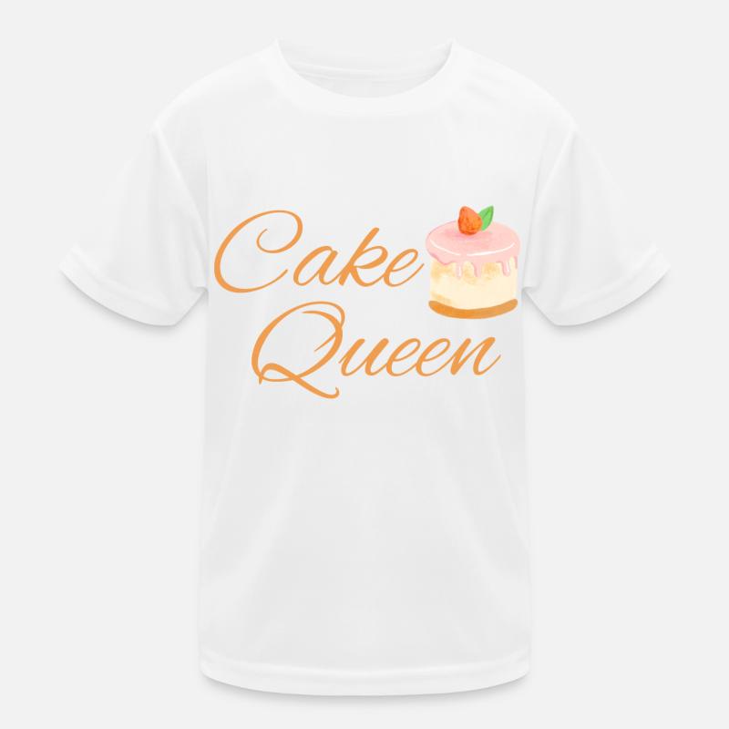 Cake Queen - Kids Functional T-Shirt - white