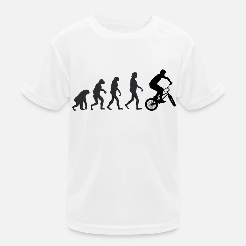 Fahrrad - Menschliche Evolution Kinder Funktions-T-Shirt