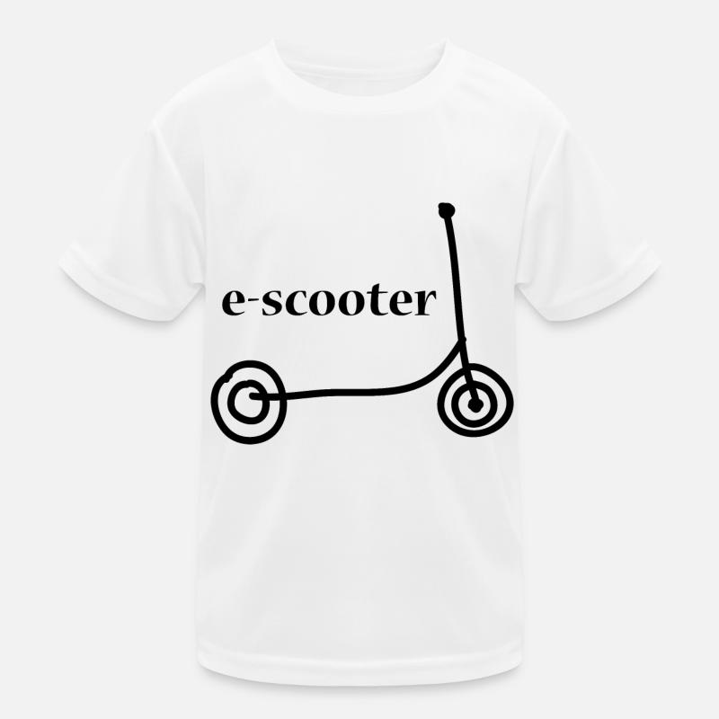 E-Scooter Roller Kinder Funktions-T-Shirt