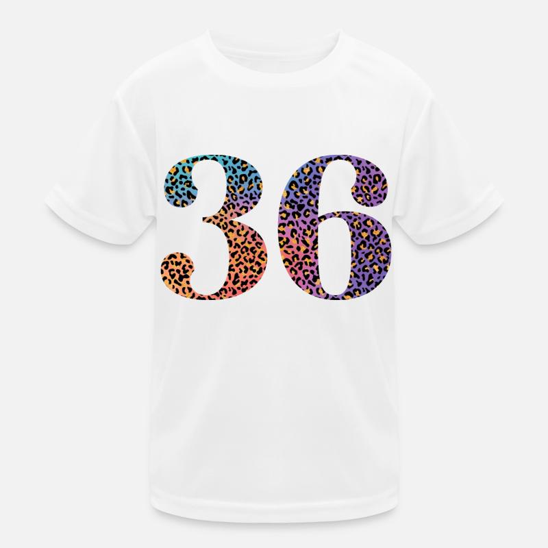 36e anniversaire léopard T-shirt sport Enfant