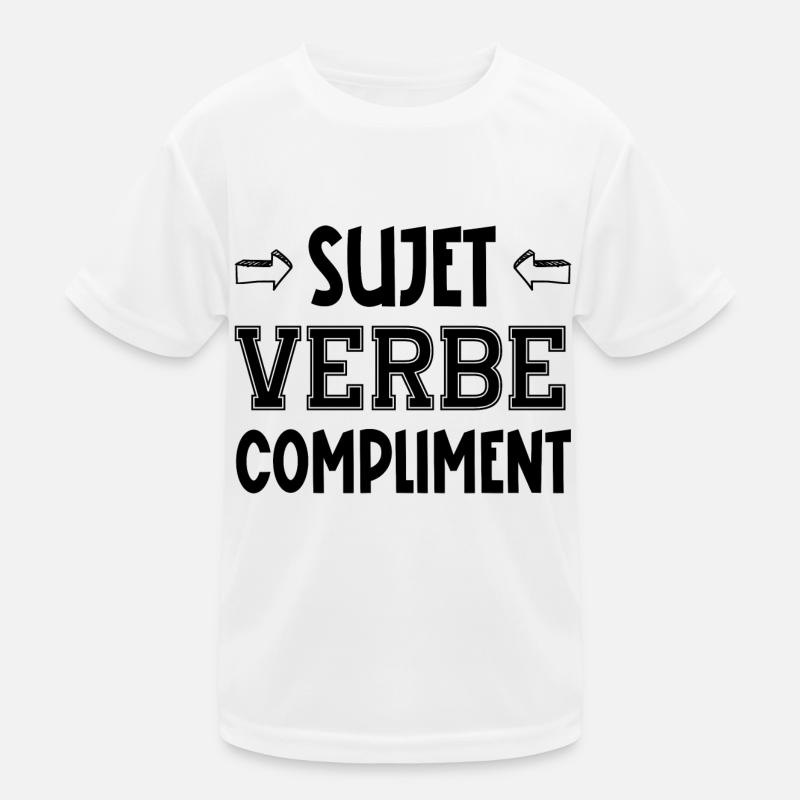sujet verbe compliment T-shirt sport Enfant