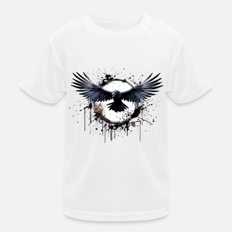 Raven - Kids Functional T-Shirt - white