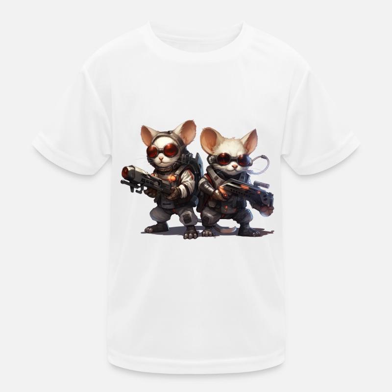 Laser Mice from Mars Kids Functional T-Shirt