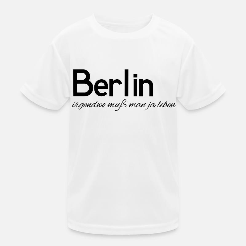 Leben in Berlin Kinder Funktions-T-Shirt