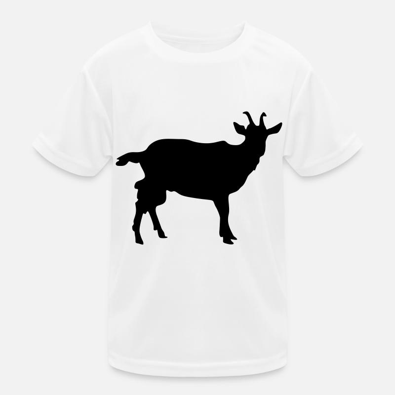 ziege silhouette Kinder Funktions-T-Shirt