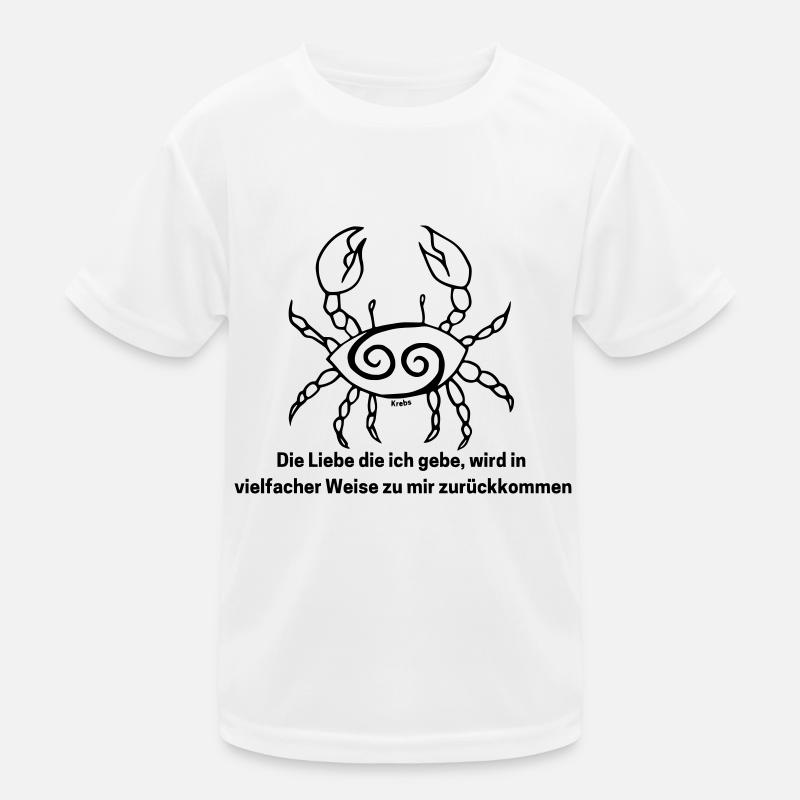Sternzeichen Krebs Kinder Funktions-T-Shirt