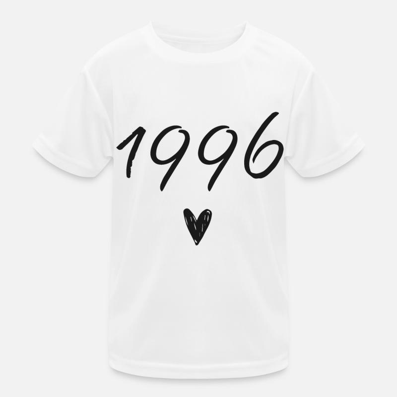 1996 Heart Birthday Kids Functional T-Shirt