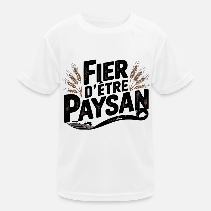 Fier d'être Paysan T-shirt sport Enfant