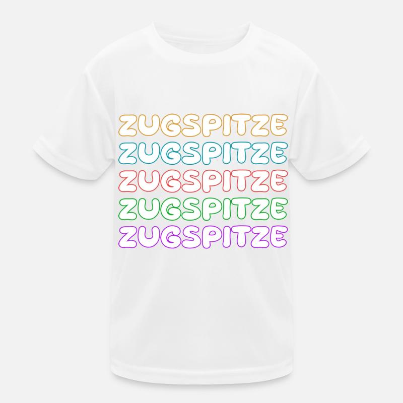Zugspitze as climbing Kids Functional T-Shirt