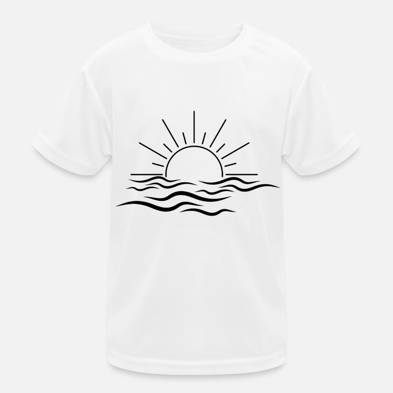 Sun and wave Kids Functional T-Shirt