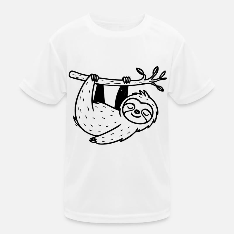 Faultier Kinder Funktions-T-Shirt