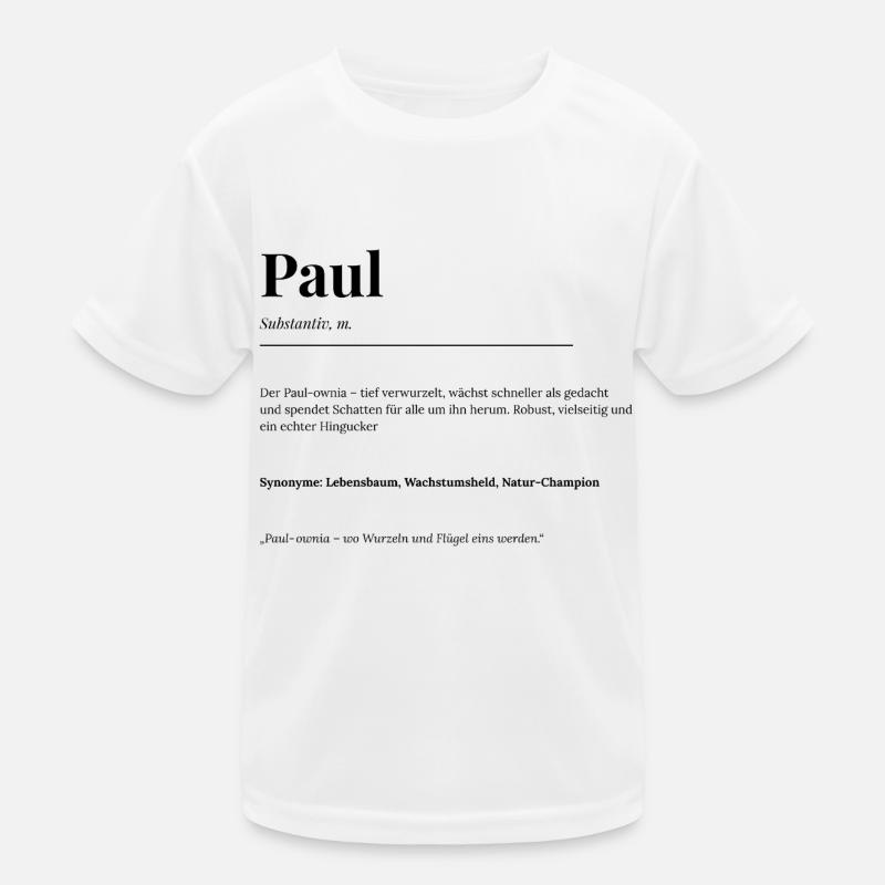 Paul Kinder Funktions-T-Shirt