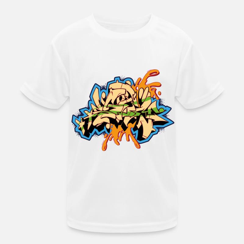 Graffiti Design Storm Kinder Funktions-T-Shirt