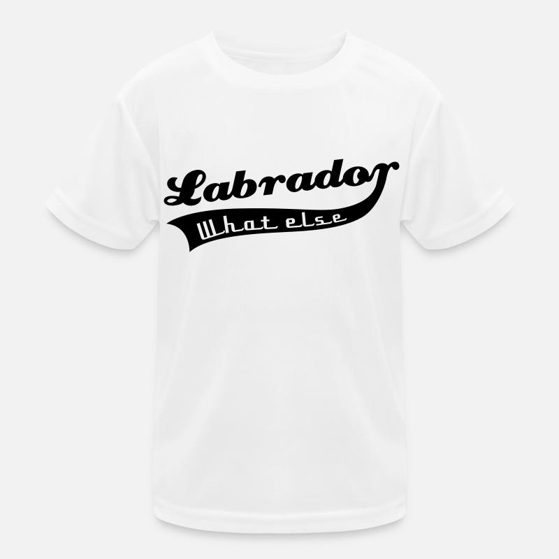 Labrador - Kinder Funktions-T-Shirt - Weiß