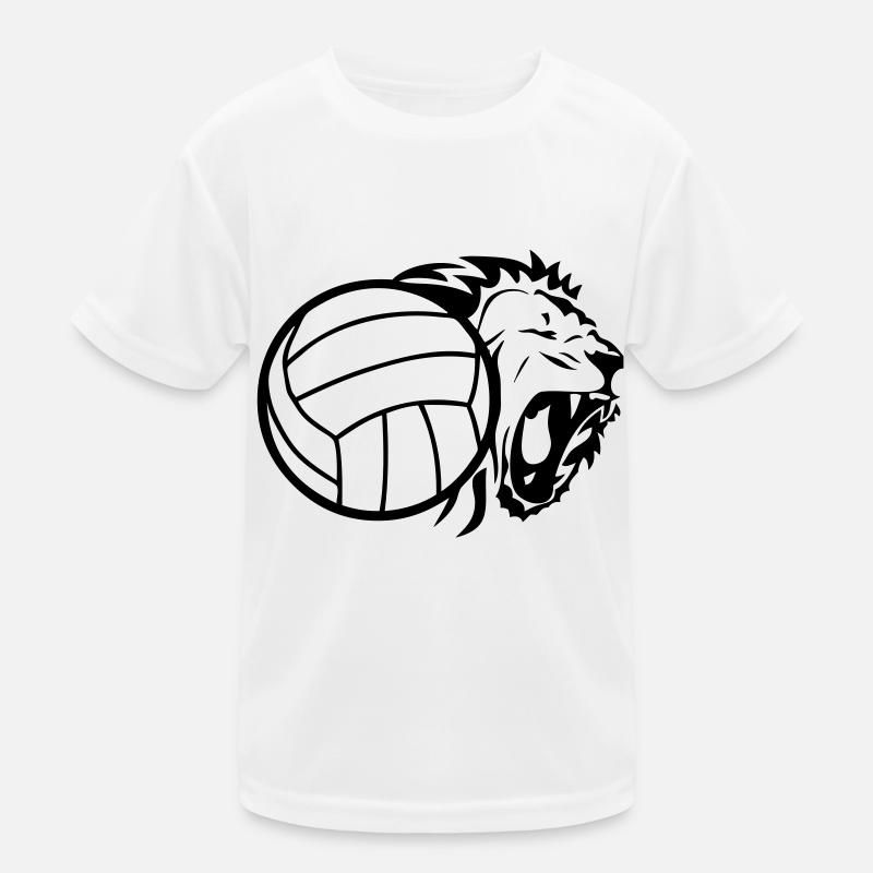 volleyball ball lion Kids Functional T-Shirt