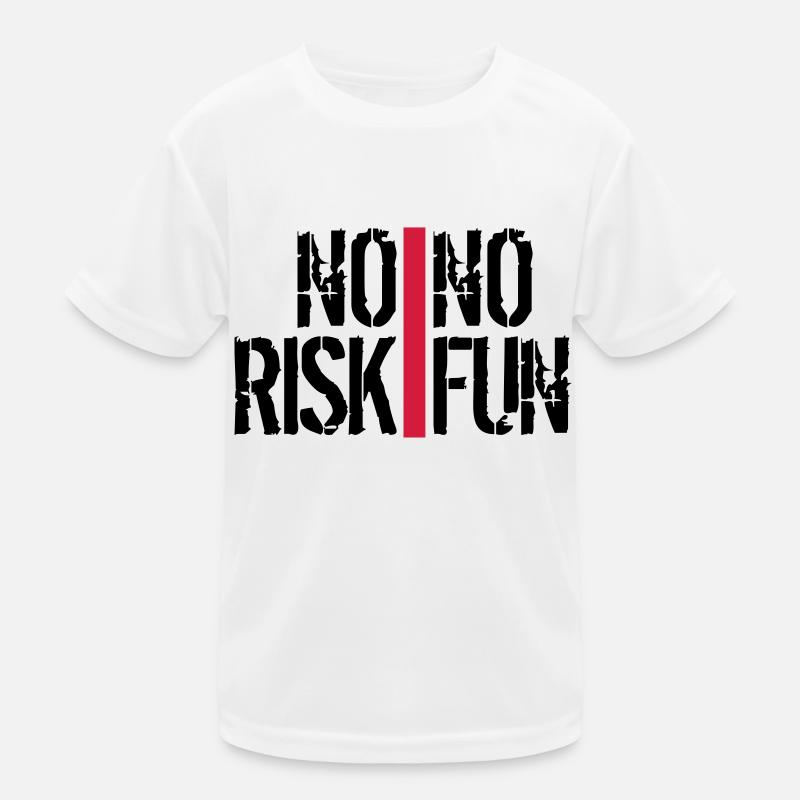 bars stripes spontaneous font no risk no fun spr Kids Functional T-Shirt