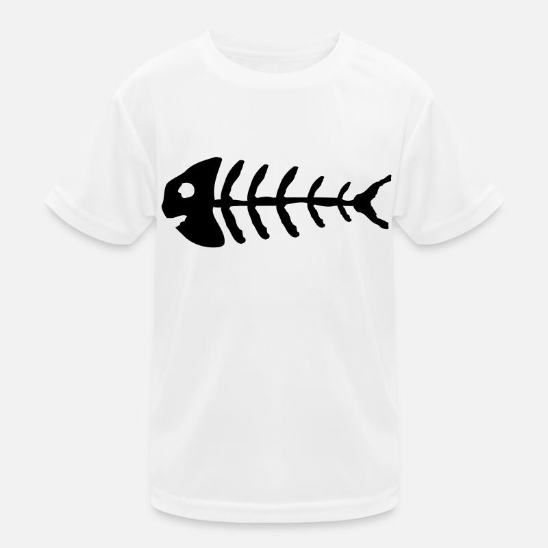 fish_bones_wo1 Kids Functional T-Shirt