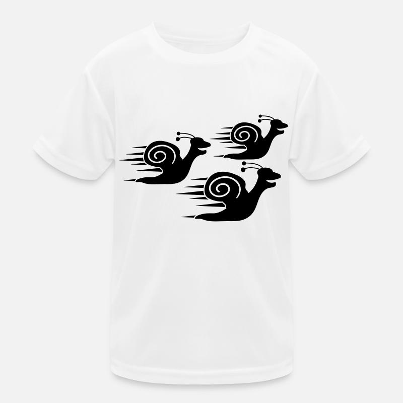 Snail Race Kinder Funktions-T-Shirt
