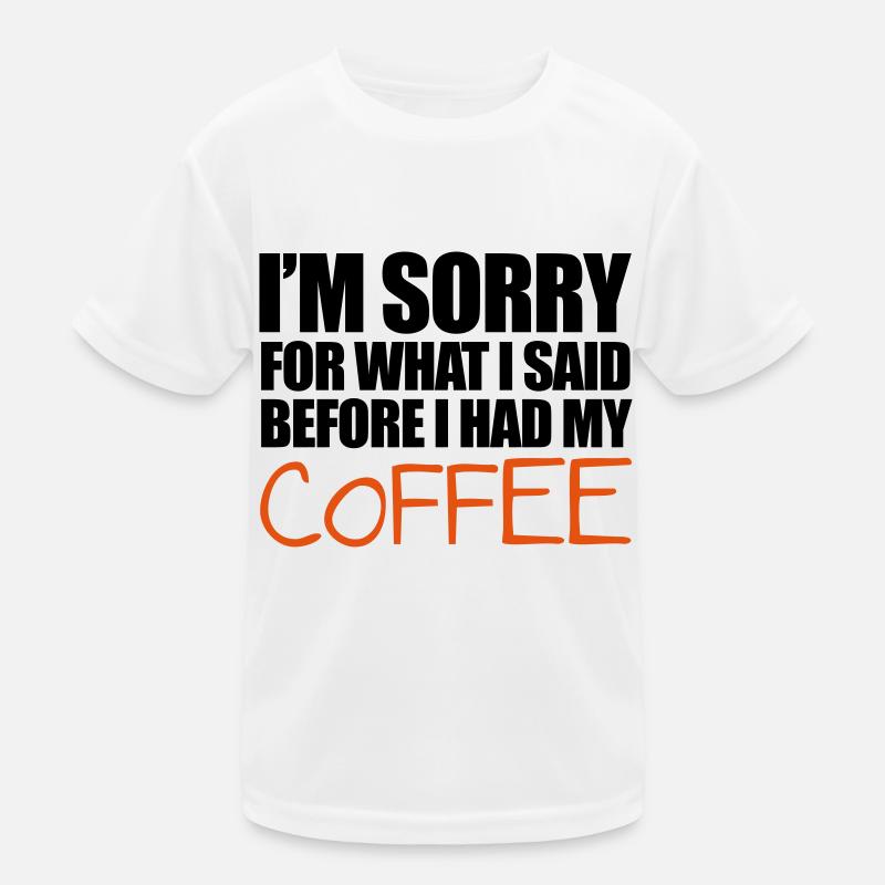 Coffee Kinder Funktions-T-Shirt