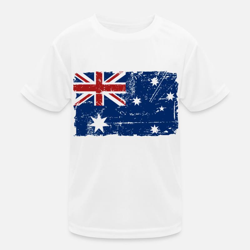 Australia - Down Under - Vintage Look Kids Functional T-Shirt