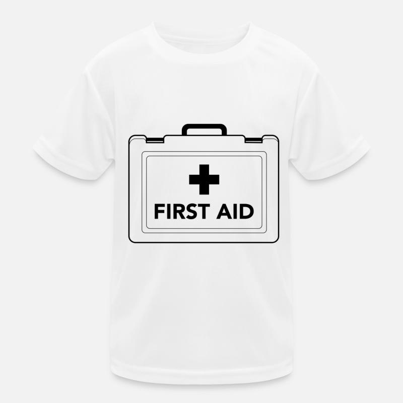 first aid Koffer Design Kinder Funktions-T-Shirt