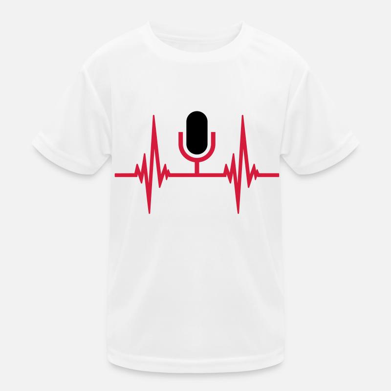 Herzschlag Puls Mikrofon Kinder Funktions-T-Shirt