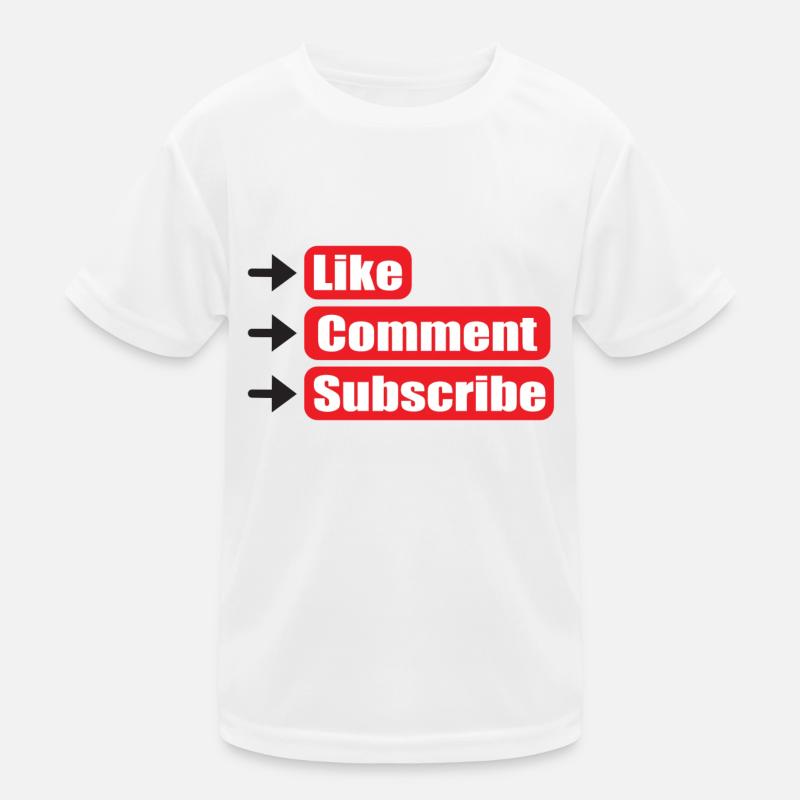Like Comment Subscribe! Kids Functional T-Shirt