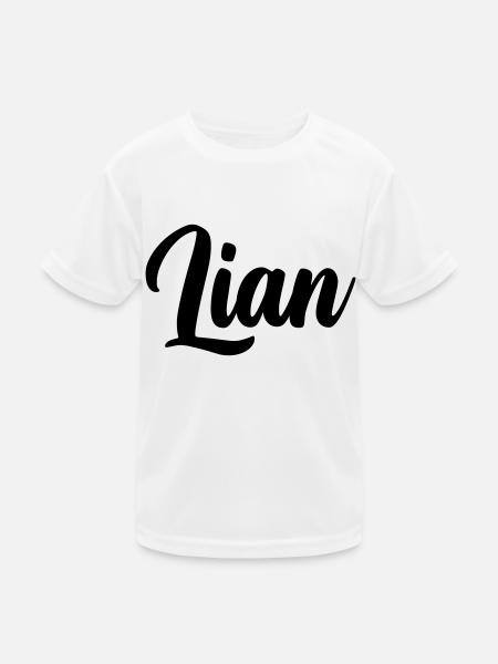 Lian - Kinder Funktions-T-Shirt - Weiß - Vorne