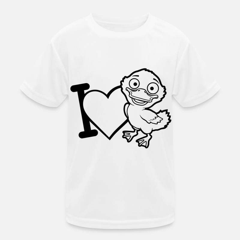 Bande dessinée J’aime les canetons T-shirt sport Enfant