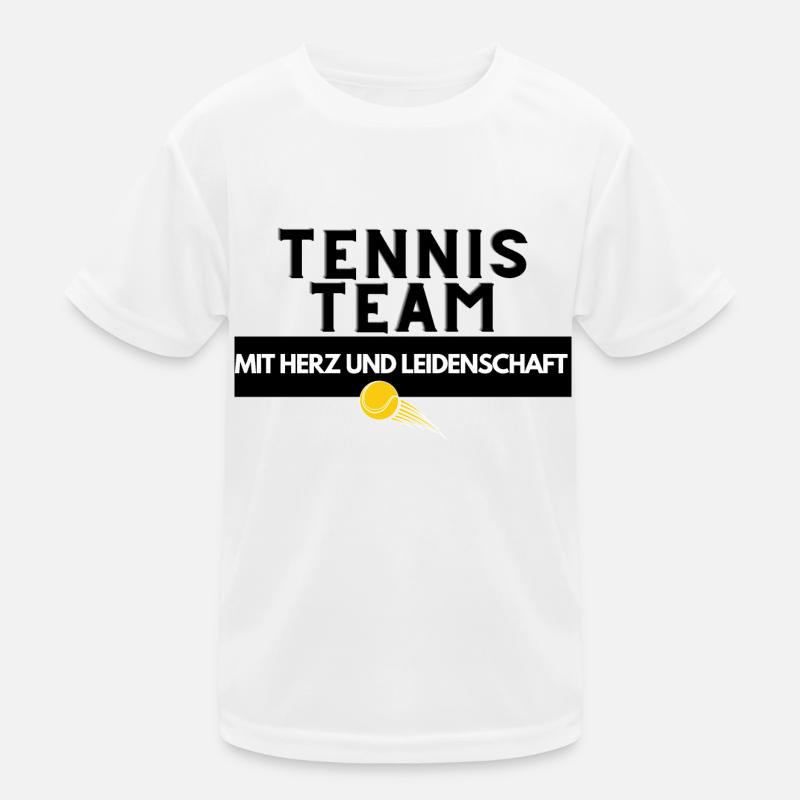 Team Tennis mit Herz und Leidenschaft Kinder Funktions-T-Shirt