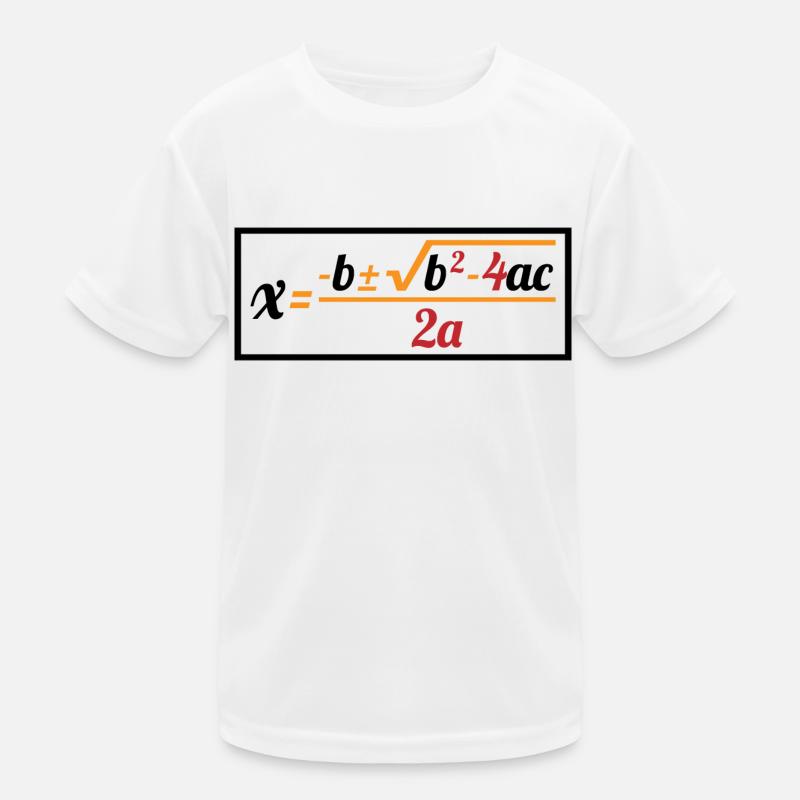Quadratic Formula For Math Class 8 Kids Functional T-Shirt