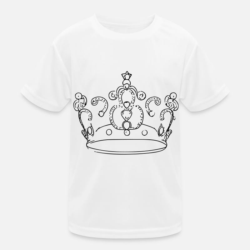Crown King Queen Emperor Majesty Vector 12 Kids Functional T-Shirt